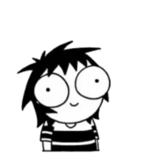 😊 Sarah Sarah's Scribbles sarah andersen, cartoni animati, fumetto, sarah's scribbles, personaggio telegram sticker