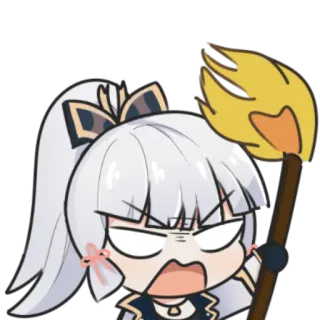 😡 Ayaka Genshin Impact Anime, Genshin Impact, Ayaka, Bravo, Tocha telegram sticker