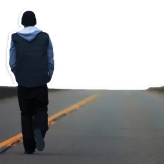 🌅 road, walking, travel, person, street telegram sticker