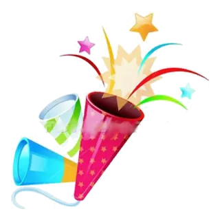 🎉 celebração, festa, confete, festivo, diversão telegram sticker