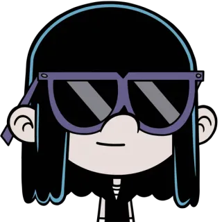 😎 dessin animé, lunettes de soleil, personnage telegram sticker