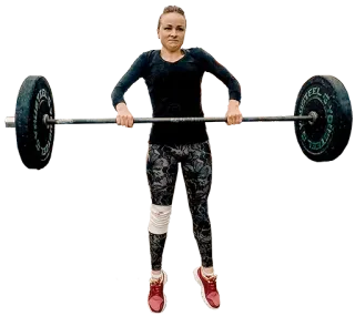 🏋 exercício, musculação, mulher, fitness, barra telegram sticker