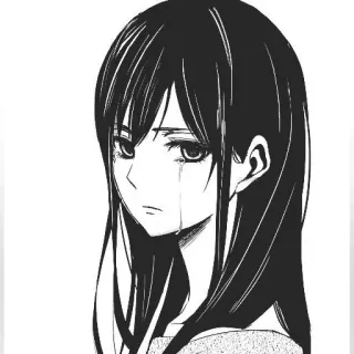 🎶 Anime, Manga, Traurig, Weinend, Mädchen telegram sticker