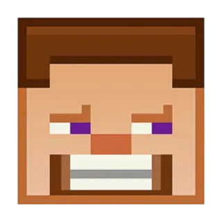 😏 Steve Minecraft Steve, Minecraft, game, pixelated, character telegram sticker