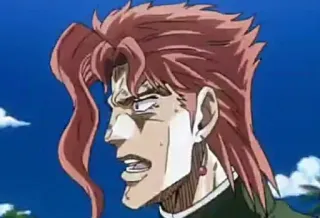 😨 Kakyoin Noriaki JoJo's Bizarre Adventure Anime, Kakyoin, Jojo, Bizarre Adventure, Postać, Noriaki telegram sticker