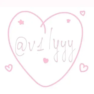 💞 @v1lyyy сердце, инстаграм, соцсети, имя пользователя telegram sticker