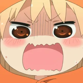🍜 anime, cartoon, angry, frustrated, expression, character telegram sticker