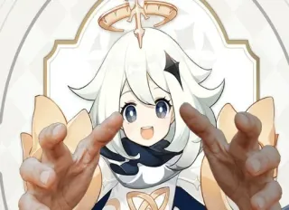 ☺️ Paimon Genshin Impact Jeu vidéo, Anime, Fantaisie, Paimon, Genshin Impact, Personnage telegram sticker