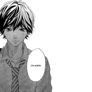 🐱 I'M SORRY. Anime, Manga, Scusa, Mi dispiace, Ragazzo, Adolescente, Illustrazione telegram sticker