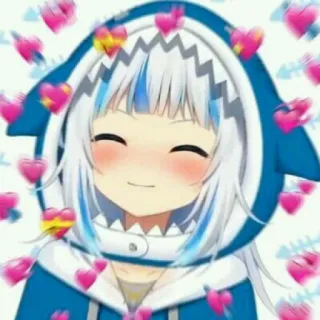 Gawr Gura || @SNKnotee telegram stickers