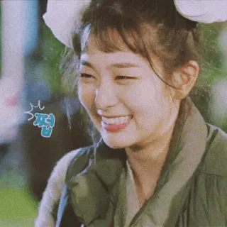 💘 쪕 woman, smile, happy, korean, expression telegram sticker