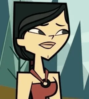 🎰 Heather Total Drama dibujos animados, personaje, Drama Total, Heather whatsapp sticker