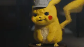 😒 Pikachu Detective Pikachu 皮卡丘, 大侦探皮卡丘, 宝可梦, 角色, 卡通, 电影, 黄色 telegram sticker