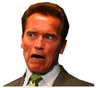 😦 Arnold Schwarzenegger actor, cara, expresión, disgusto, arnold telegram sticker