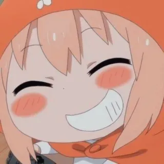 🥤 Umaru Doma Himouto! Umaru-chan Anime, Cartoon, Umaru, Himouto, Doga, Orange, Personnage, Manga telegram sticker