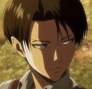 🌟 Levi Ackerman Attack on Titan levi ackerman, anime, l'attacco dei giganti, manga, personaggio telegram sticker