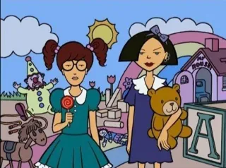 🌟 Daria Morgendorffer Daria My House cartoon, daria, childhood, toys, 90s, mtv telegram sticker