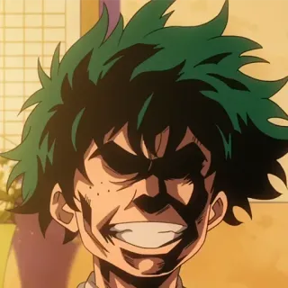 🎭 Izuku Midoriya My Hero Academia Аниме, Манга, Моя геройская академия, Изуку Мидория, Деку whatsapp sticker
