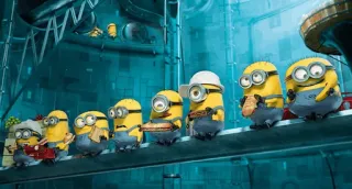 😶 Minions Despicable Me cartoon, yellow, characters, minions, comedy, animated telegram sticker