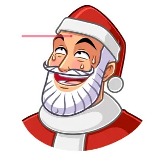 😰 Santa Claus 圣诞老人, 圣诞节, 节日, 卡通 telegram sticker