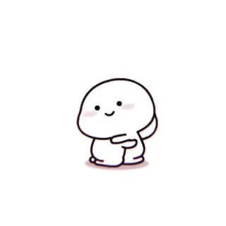 🦋 süß, Blob, Cartoon, kawaii, Figur, freundlich, fröhlich whatsapp sticker