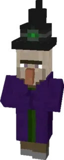 🎩 Witch Minecraft phù thủy, Minecraft, nhân vật, mũ, phép thuật telegram sticker