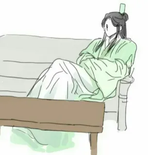 😑 Người, Ngồi, Ghế sofa, Trang phục truyền thống telegram sticker