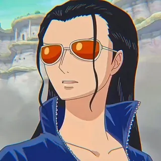 📚 Nico Robin One Piece anime, one piece, nico robin, character, glasses, woman whatsapp sticker