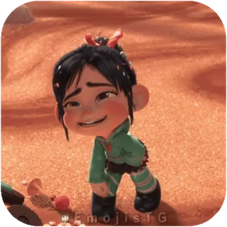 😂 Vanellope von Schweetz Wreck-It Ralph telegram sticker