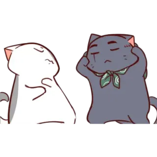 🤜 mèo, động vật, nhãn dán, dễ thương, hoạt hình telegram sticker