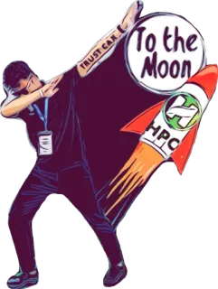 🌙 Trust Carl Дэб, Ракета, На луну, Доверие, Финансы, Мем telegram sticker