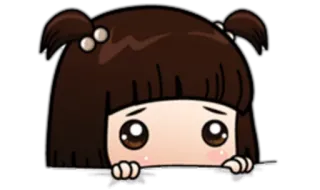 👀 Cartoon, Mädchen, Süß, Kawaii, Anime telegram sticker