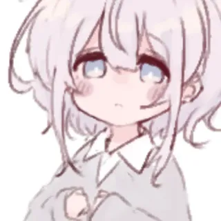 🤍 อนิเมะ, น่ารัก, ผู้หญิง, คาวาอิ, มังงะ, ตัวละคร telegram sticker