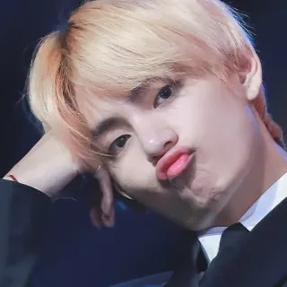 🕸 V V, BTS, K-pop, певец, айдол telegram sticker