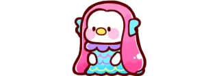 ☺️ pingwin, słodki, kawaii, kreskówka, zwierzę, naklejka telegram sticker