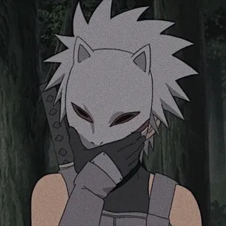 🕸️ Kakashi Naruto anime, kakashi, naruto, mask, ninja, manga, fanart telegram sticker