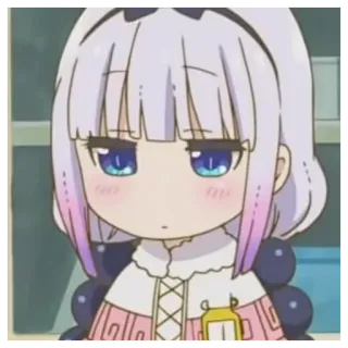 🍧 Kanna Kamui Miss Kobayashi's Dragon Maid animé, dragon, kanna, mignon, kawaii telegram sticker