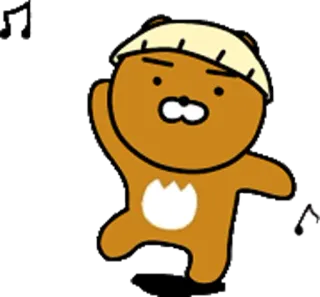 🎶 Bär, niedlich, Cartoon, animiert whatsapp sticker