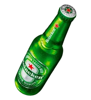 🍺 Heineken Lager Beer Bier, Heineken, Lager, Alkohol, Grüne Flasche, Getränk whatsapp sticker