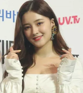 🧚‍♀ Nancy wanita, K-pop, idola, penyanyi, selebriti, Nancy, Momoland whatsapp sticker