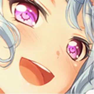😏 アニメ, マンガ, 漫画, 女の子, 可愛い, ポートレート whatsapp sticker