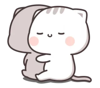 🍼 chat, animal, mignon, kawaii, câlin, paisible telegram sticker