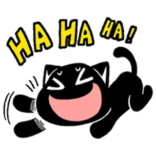 😄 HA HA HA! laughing, haha, cartoon, funny, happy, humor telegram sticker