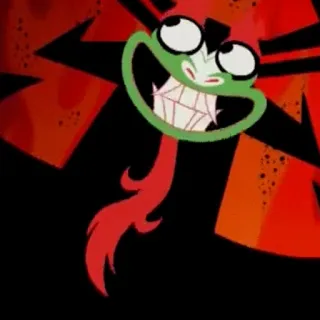 👀 Aku Samurai Jack cartone animato, cattivo, Samurai Jack, Aku, malvagio, animato whatsapp sticker