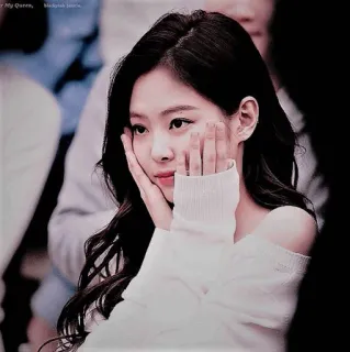 🦋 Jennie Blackpink Our My Queen, Blackpink Jennie. kpop, айдол, певица, женщина, портрет, азиатка, blackpink telegram sticker
