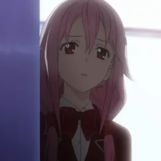 🍓 Yuzuriha Inori Guilty Crown Anime, Dziewczyna, Różowe włosy, Dziewczyna anime, Postać, Postać fikcyjna telegram sticker