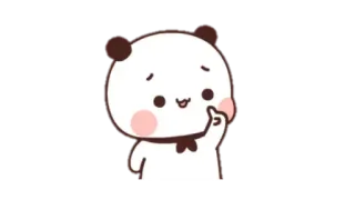 🍩 panda, cute, animal, sticker, cartoon telegram sticker