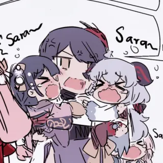 🌂 Sara Anime, Dessin animé, Manga, Mignon, Chibi, Drôle whatsapp sticker