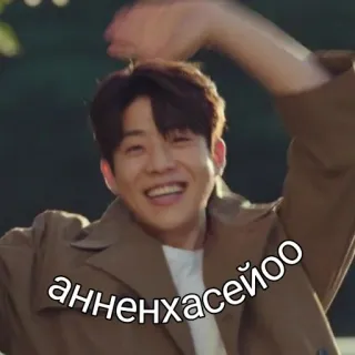 🙋‍♀ анненхасейоо greeting, korean, smile, person telegram sticker