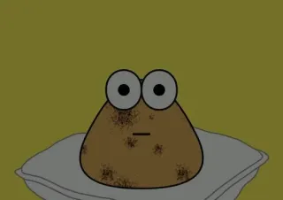 💩 Pou Pou, Приложение, Игра, Виртуальный питомец telegram sticker